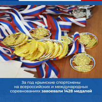 За год крымские спортсмены на всероссийских и международных соревнованиях завоевали 1428 медалей